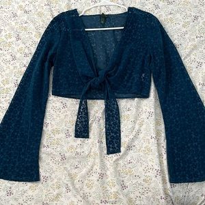 Navy Blue Blouse